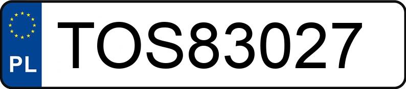 Numer rejestracyjny TOS 83027 posiada OPEL MOVANO - TOS83027