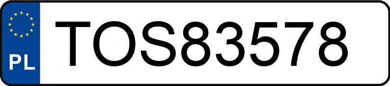 Numer rejestracyjny TOS 83578 posiada HONDA ACCORD - TOS83578