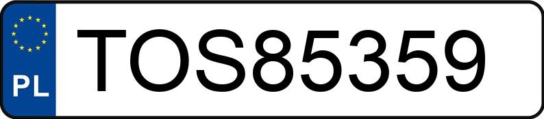 Numer rejestracyjny TOS 85359 posiada FSO-WARSZAWA POLONEZ CARO PLUS - TOS85359