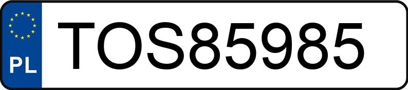 Numer rejestracyjny TOS 85985 posiada BMW 116 - TOS85985