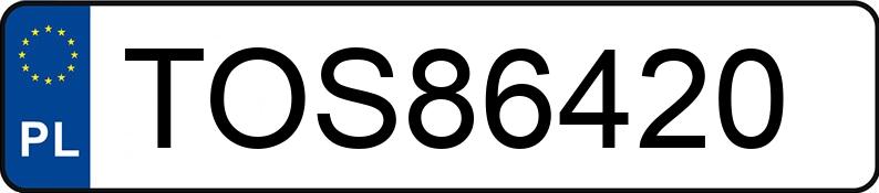 Numer rejestracyjny TOS 86420 posiada KIA RIO UB - TOS86420 Numer rejestracyjny TOS 86420 posiada KIA RIO UB - TOS86420