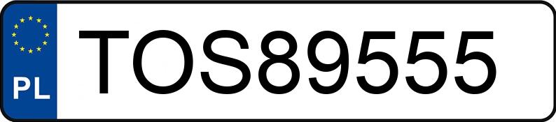 El número de registro TOS 89555 tiene BMW X3 MR`18 E6 G01 - TOS89555