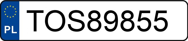 Numer rejestracyjny TOS 89855 posiada VOLKSWAGEN TIGUAN - TOS89855