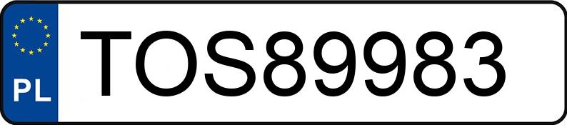 Die Registrierungsnummer TOS 89983 hat BMW 323i Kat. E36 323i Kat. E36 - TOS89983