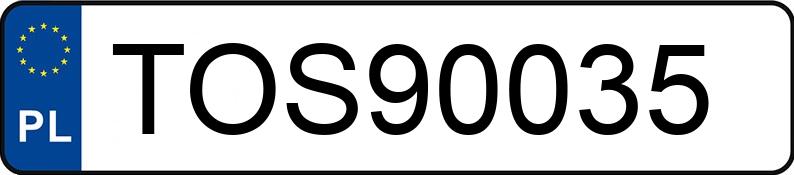 Numer rejestracyjny TOS 90035 posiada DACIA SANDERO - TOS90035