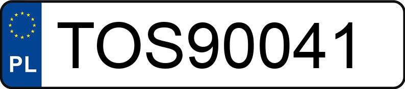 Numer rejestracyjny TOS 90041 posiada NISSAN JUKE - TOS90041