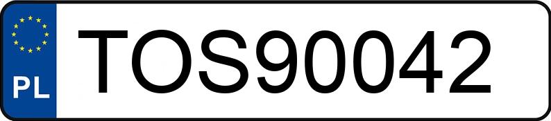 Numer rejestracyjny TOS 90042 posiada HYUNDAI IX35 - TOS90042