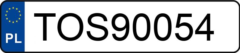 Numer rejestracyjny TOS 90054 posiada VOLVO S80 - TOS90054