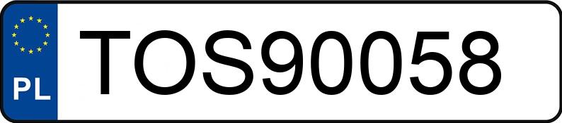 Numer rejestracyjny TOS 90058 posiada TOYOTA YARIS CROSS - TOS90058