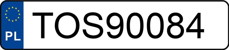 Numer rejestracyjny TOS 90084 posiada AUDI A6 - TOS90084