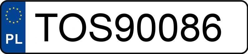 Numer rejestracyjny TOS 90086 posiada AUDI A4 - TOS90086