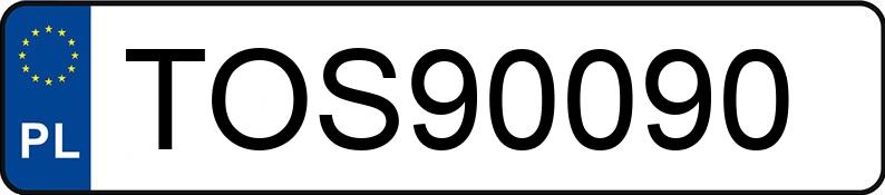 Numer rejestracyjny TOS 90090 posiada AUDI A6 AVANT - TOS90090