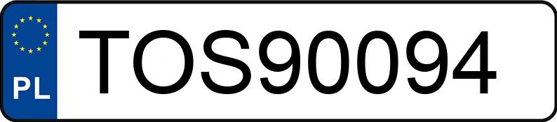 Numer rejestracyjny TOS 90094 posiada FIAT Freemont M-jet MR`12 E5 - TOS90094