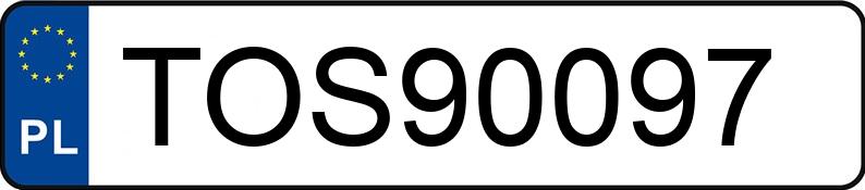 Numer rejestracyjny TOS 90097 posiada BMW X1 MR`10 E5 E84 - TOS90097