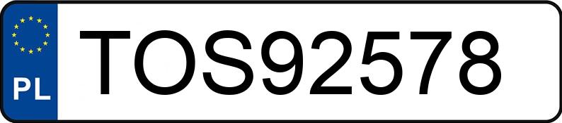 Numer rejestracyjny TOS 92578 posiada BMW 725 TDS Kat. E38 725 TDS Kat. E38 - TOS92578