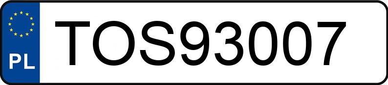 Numer rejestracyjny TOS 93007 posiada MERCEDES-BENZ C 180 KOMPRESSOR - TOS93007