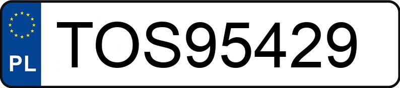 Numer rejestracyjny TOS 95429 posiada OPEL Astra Classic II 1.6 MR`04 E4 Astra Classic II 1.6 MR`04 E4 - TOS95429