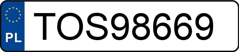 Numer rejestracyjny TOS 98669 posiada VOLVO V40 - TOS98669