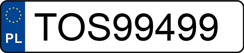 Numer rejestracyjny TOS 99499 posiada BMW XM LABEL F56XM - TOS99499 Numer rejestracyjny TOS 99499 posiada BMW XM LABEL F56XM - TOS99499