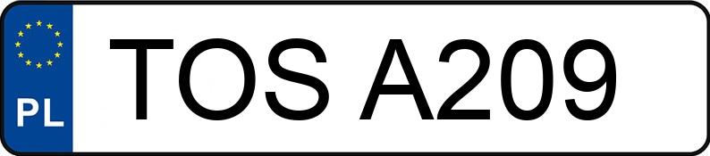 Numer rejestracyjny TOS A209 posiada OPEL VECTRA - TOSA209 Numer rejestracyjny TOS A209 posiada OPEL VECTRA - TOSA209