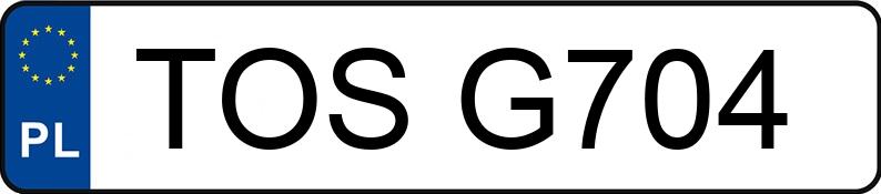 Numer rejestracyjny TOS G704 posiada SEAT Ibiza 1.4 Kat. MR`96 6K SE / Safety - TOSG704