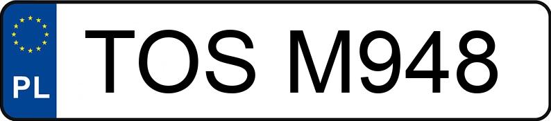 Numer rejestracyjny TOS M948 posiada URSUS C 1.6t 360 - TOSM948 Numer rejestracyjny TOS M948 posiada URSUS C 1.6t 360 - TOSM948