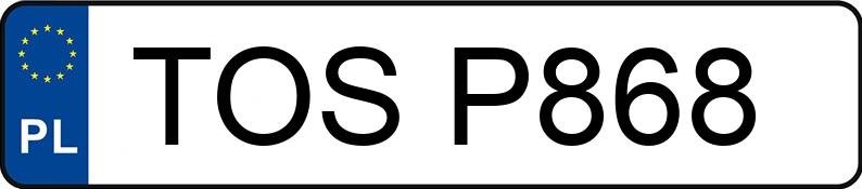 Numer rejestracyjny TOS P868 posiada FSM-BIELSKO BIAŁA POLSKI FIAT 126P 650 - TOSP868