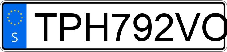 Numer rejestracyjny TPH792VOLVO posiada  