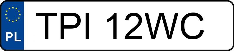 Numer rejestracyjny TPI 12WC posiada VOLKSWAGEN Passat GP 1.6 MR`00 E3 Trendline - TPI12WC Numer rejestracyjny TPI 12WC posiada VOLKSWAGEN Passat GP 1.6 MR`00 E3 Trendline - TPI12WC