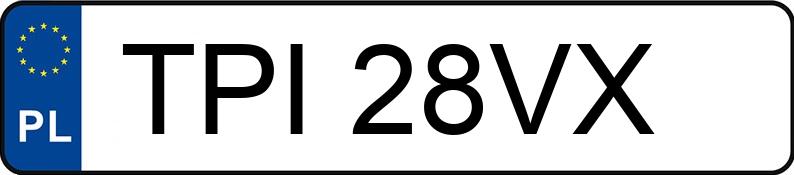 Numer rejestracyjny TPI 28VX posiada OPEL VECTRA-C-CC - TPI28VX