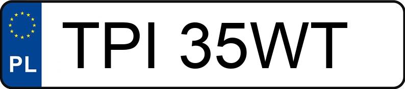 Numer rejestracyjny TPI 35WT posiada OPEL ASTRA - TPI35WT Numer rejestracyjny TPI 35WT posiada OPEL ASTRA - TPI35WT