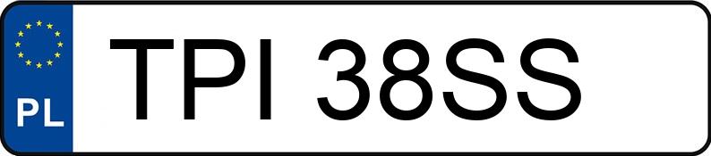 Numer rejestracyjny TPI 38SS posiada VOLKSWAGEN Golf IV 1.9 TDI MR`97 GTI - TPI38SS