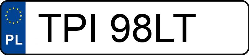 Numer rejestracyjny TPI 98LT posiada BMW 320 D - TPI98LT Numer rejestracyjny TPI 98LT posiada BMW 320 D - TPI98LT