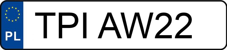 Numer rejestracyjny TPI AW22 posiada VOLKSWAGEN PASSAT - TPIAW22