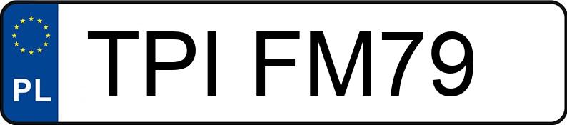 Numer rejestracyjny TPI FM79 posiada RENAULT MEGANE SCENIC - TPIFM79