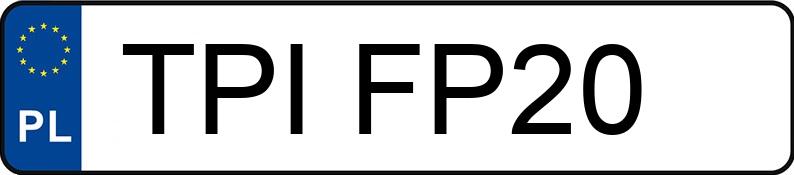 Numer rejestracyjny TPI FP20 posiada AUDI A4 Avant 1.9 TDi Kat. MR`05 E3 8E A4 Avant 1.9 TDi Kat. MR`05 E3 8E - TPIFP20