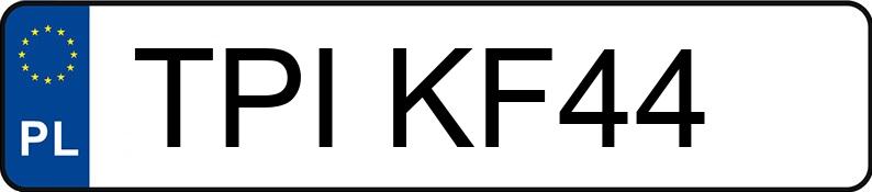 Die Registrierungsnummer TPI KF44 hat BMW 120 Diesel MR`11 E5 F20/F21 120 Diesel MR`11 E5 F20/F21 - TPIKF44