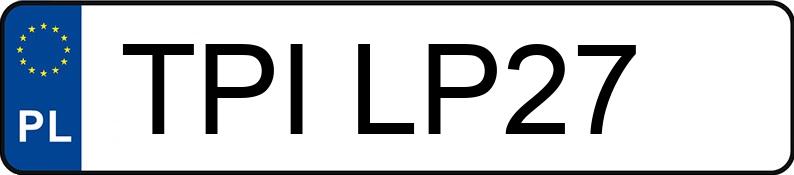 Numer rejestracyjny TPI LP27 posiada AUDI A4 2.7 TDI - TPILP27