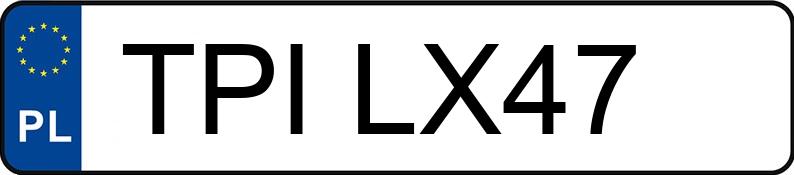 Numer rejestracyjny TPI LX47 posiada VOLVO S80 - TPILX47