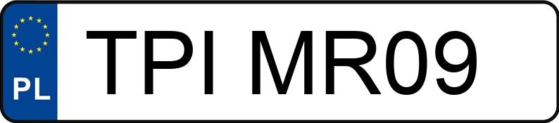 Numer rejestracyjny TPI MR09 posiada CHEVROLET SPARK - TPIMR09