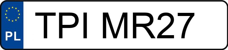 Numer rejestracyjny TPI MR27 posiada BMW M 550i 4.4 MR`16 E6 G30 xDrive Steptronic - TPIMR27