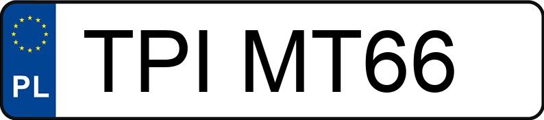 Numer rejestracyjny TPI MT66 posiada ŻAK MB SPRINTER 906 BB 62 - TPIMT66
