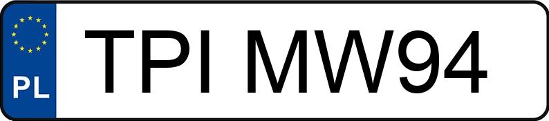 Numer rejestracyjny TPI MW94 posiada DAIMLER-BENZ S 420 - TPIMW94