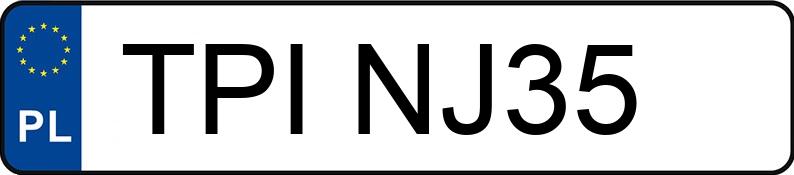 Numer rejestracyjny TPI NJ35 posiada MERCEDES-BENZ ML 63 AMG MR`11 E5 W166 ML 63 AMG MR`11 E5 W166 - TPINJ35