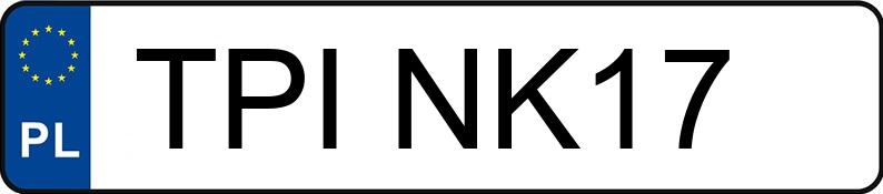Numer rejestracyjny TPI NK17 posiada HYUNDAI IX35 - TPINK17 Numer rejestracyjny TPI NK17 posiada HYUNDAI IX35 - TPINK17