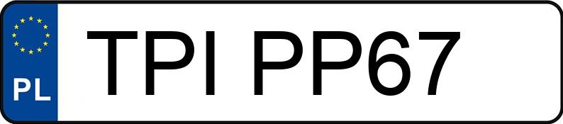 Numer rejestracyjny TPI PP67 posiada HYUNDAI TUCSON - TPIPP67