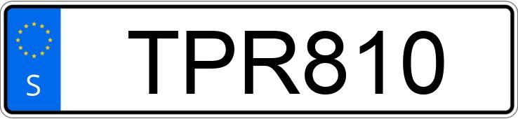 Numer rejestracyjny TPR810 posiada Peugeot Partner