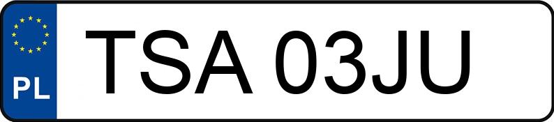 Numer rejestracyjny TSA 03JU posiada MERCEDES-BENZ 200 E - TSA03JU
