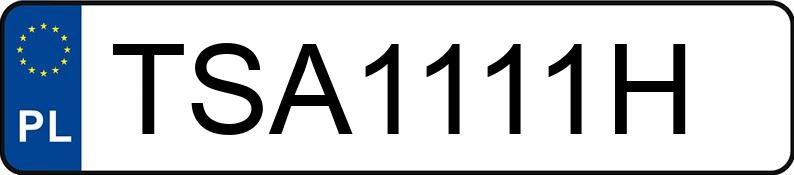Numer rejestracyjny TSA 1111H posiada PEUGEOT 208 MR`15 E6 Allure Aut. - TSA1111H