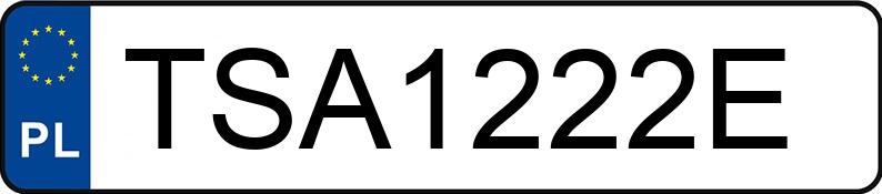 Numer rejestracyjny TSA 1222E posiada VOLKSWAGEN POLO - TSA1222E Numer rejestracyjny TSA 1222E posiada VOLKSWAGEN POLO - TSA1222E